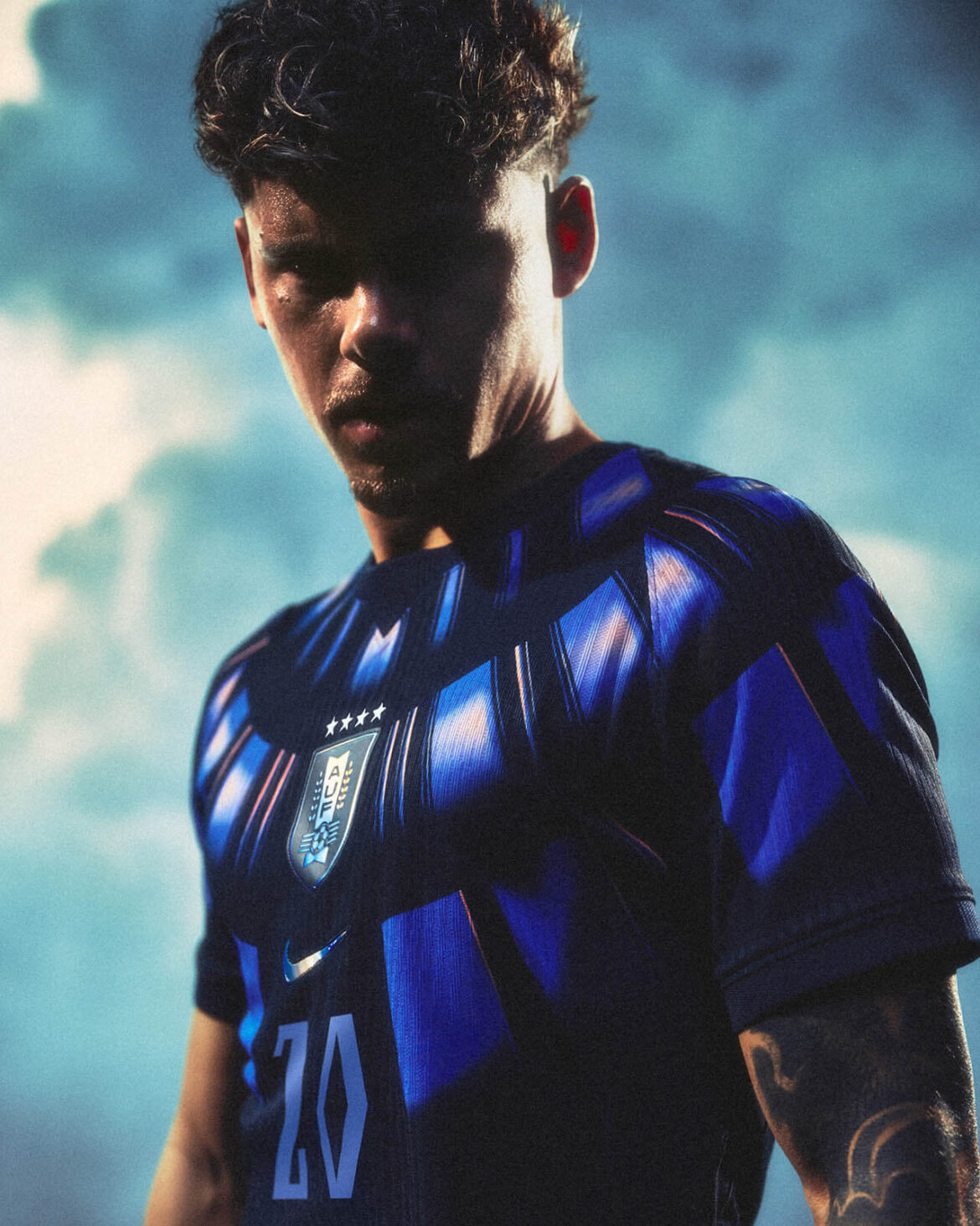 Detalhes camisa Uruguai preta 2026 Nike