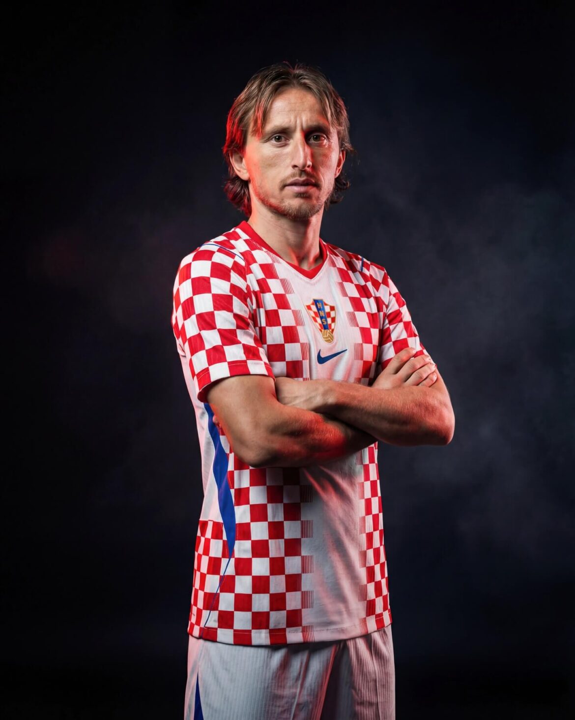 Camisa Cro&aacute;cia 2026 xadrez vermelha branca Nike torcedor