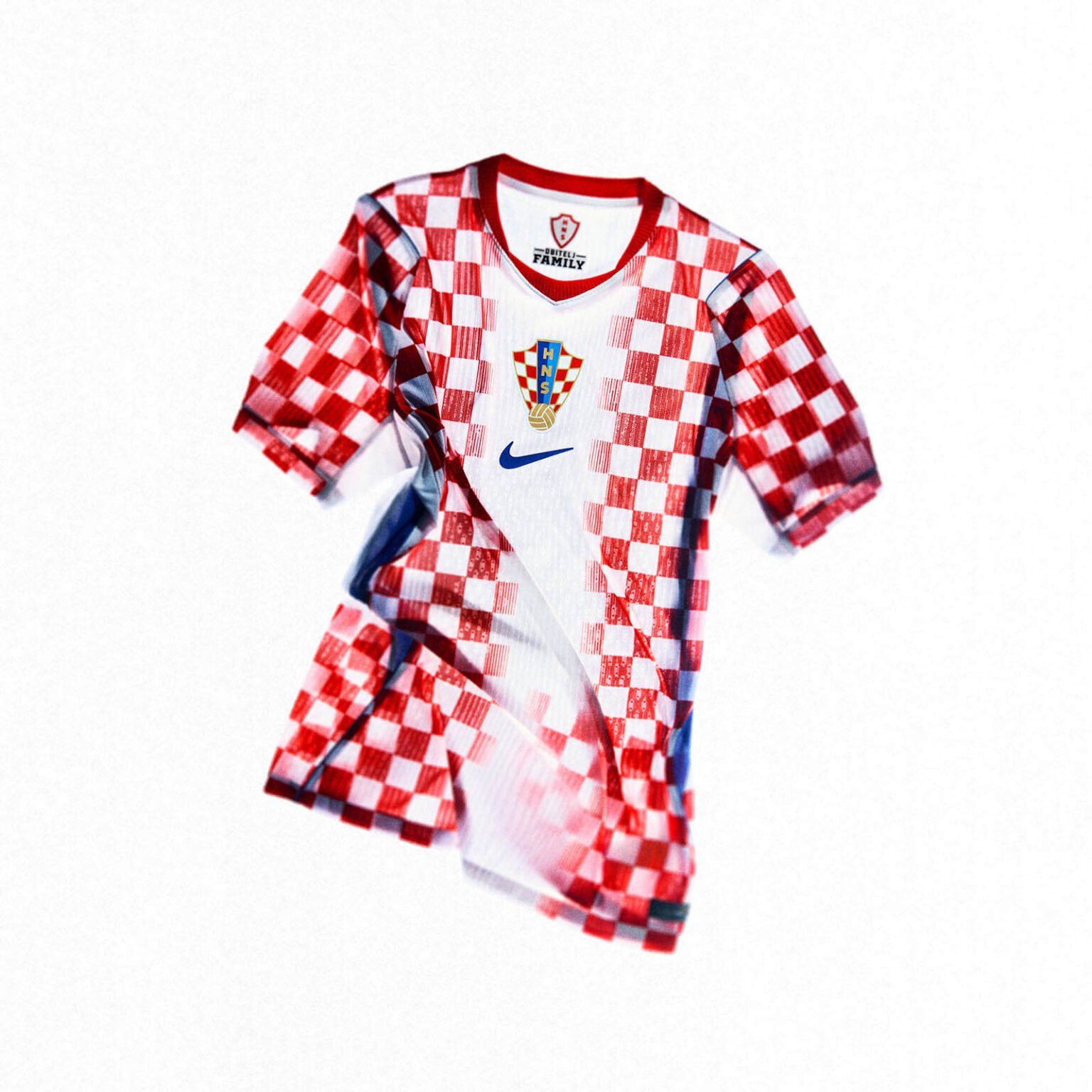 Detalhes camisa Cro&aacute;cia xadrez 2026 Nike