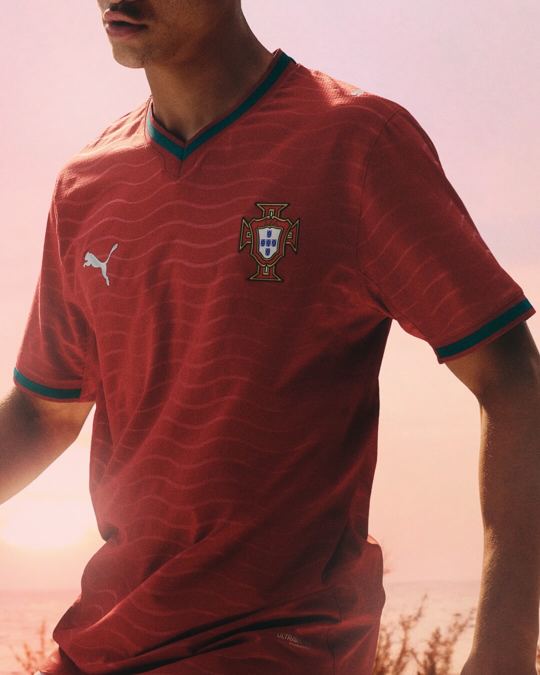 Detalhes camisa Portugal 2026 Puma