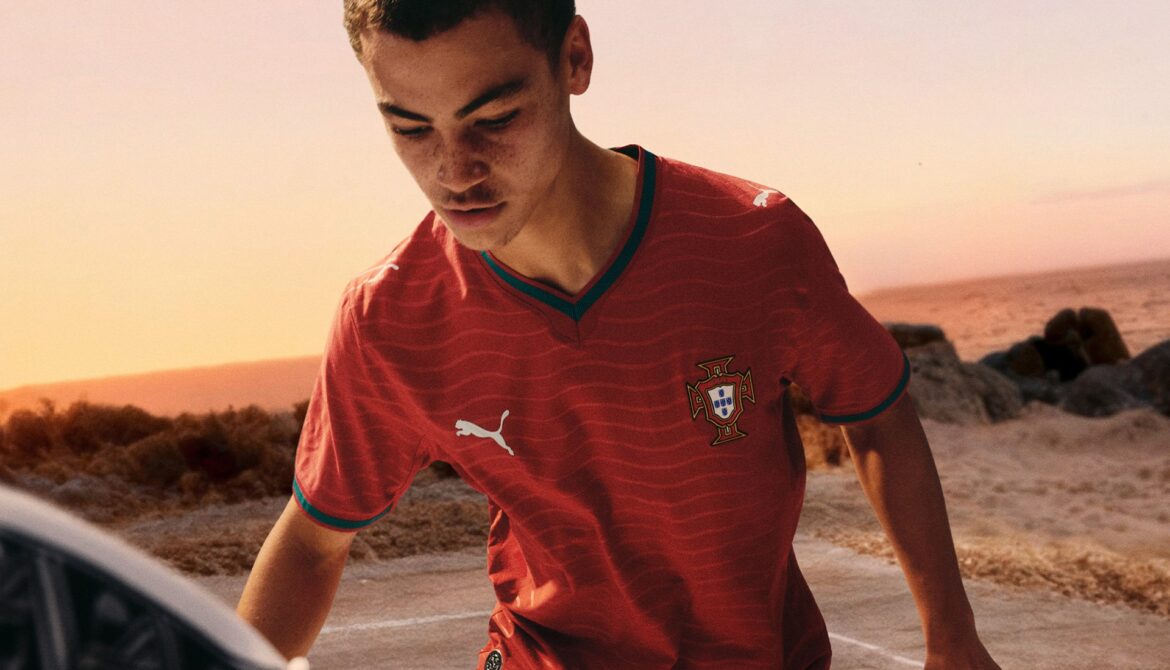 Camisa Portugal 2026 vermelha Puma torcedor