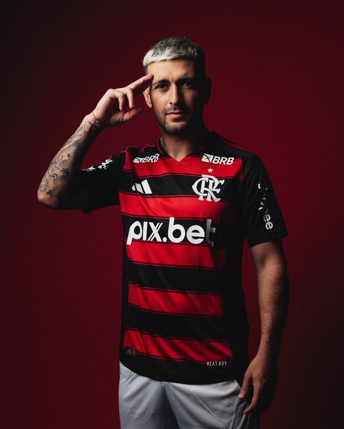 Camisa Flamengo Home 2025/26 Adidas Preta e Vermelha