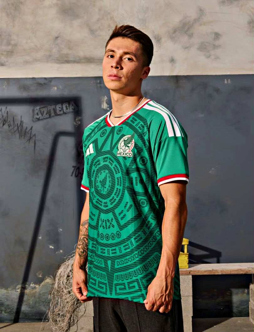 Camisa M&eacute;xico 2026 Adidas verde torcedor