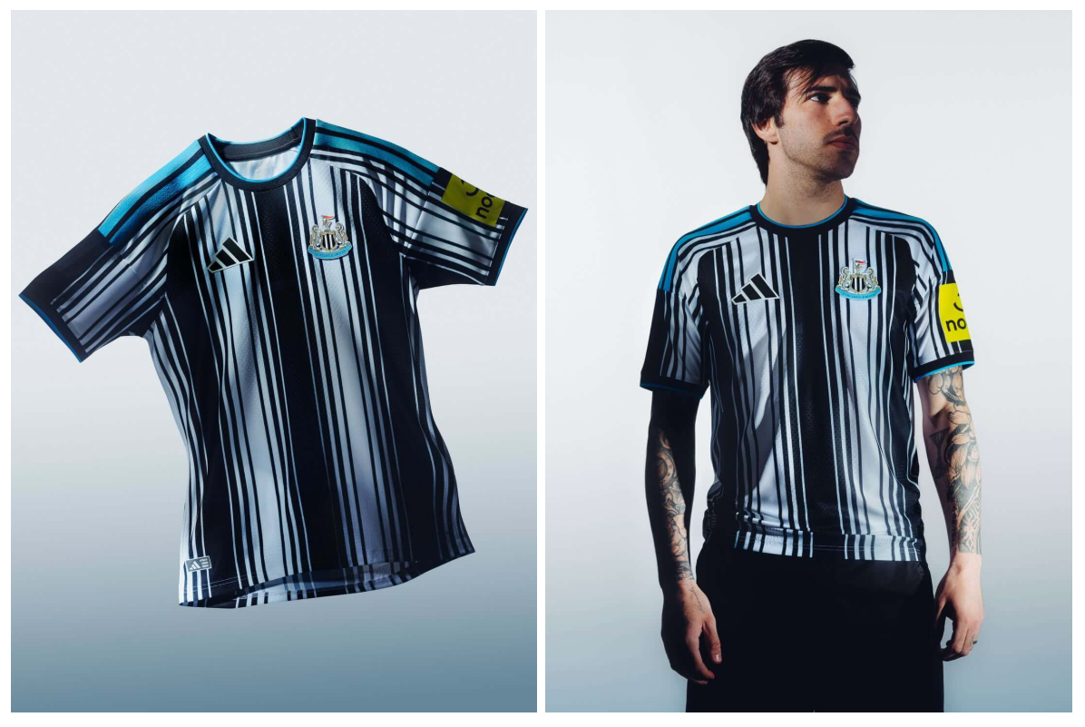 Detalhes da Camisa Newcastle I 26/27 Adidas Branca e Preta