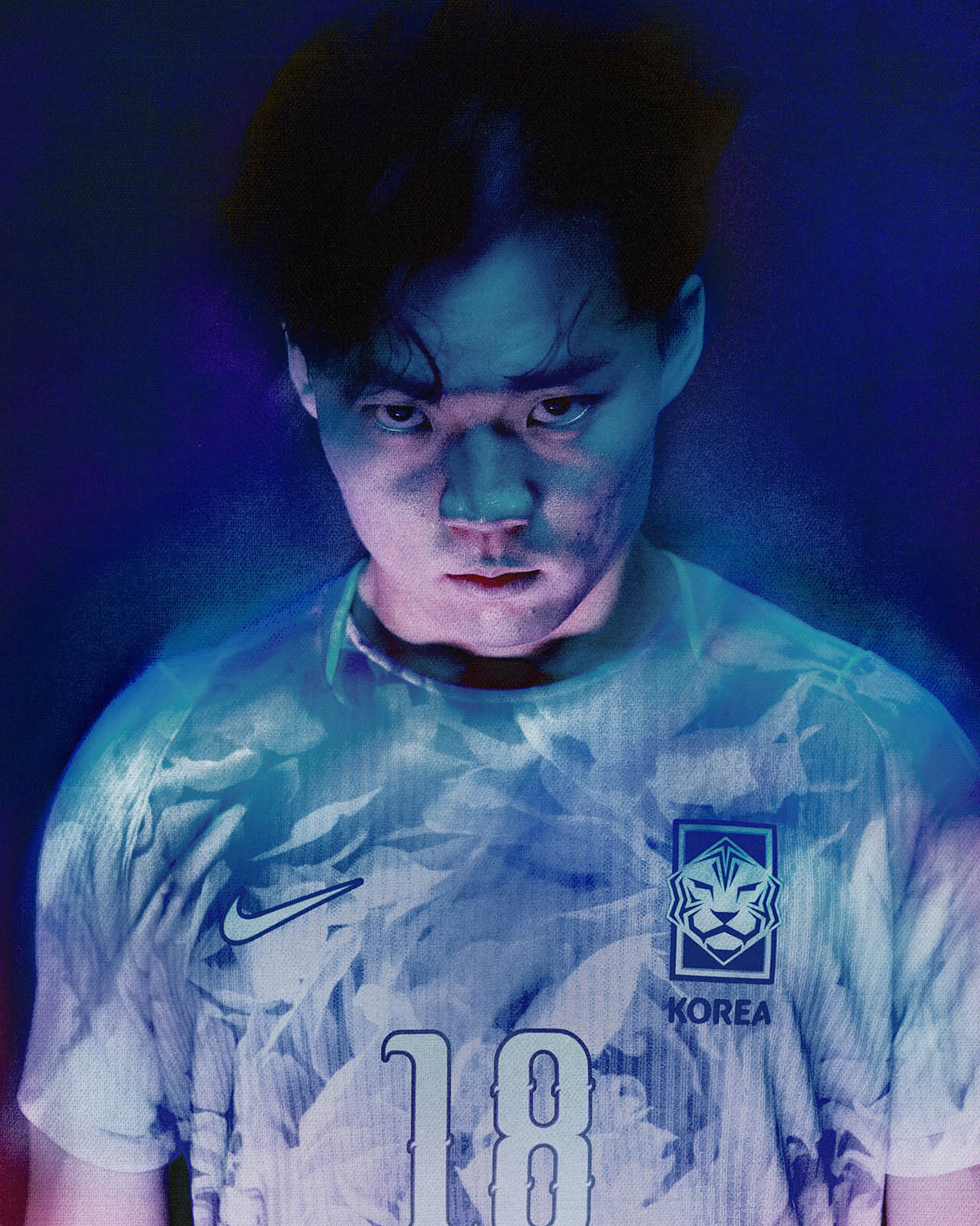 Detalhes camisa Coreia do Sul lilás 2026 Nike