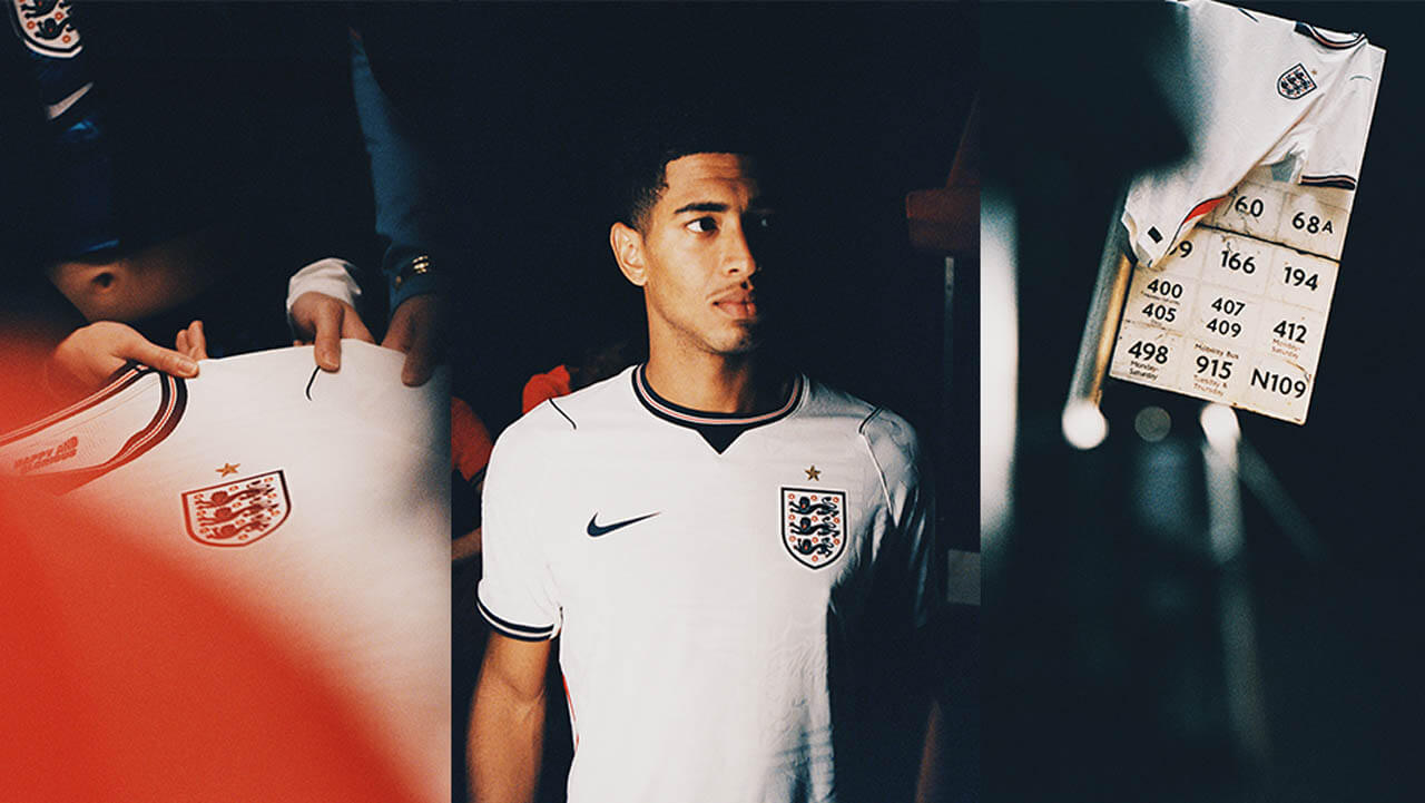 Detalhes camisa Inglaterra 2026 Nike branca