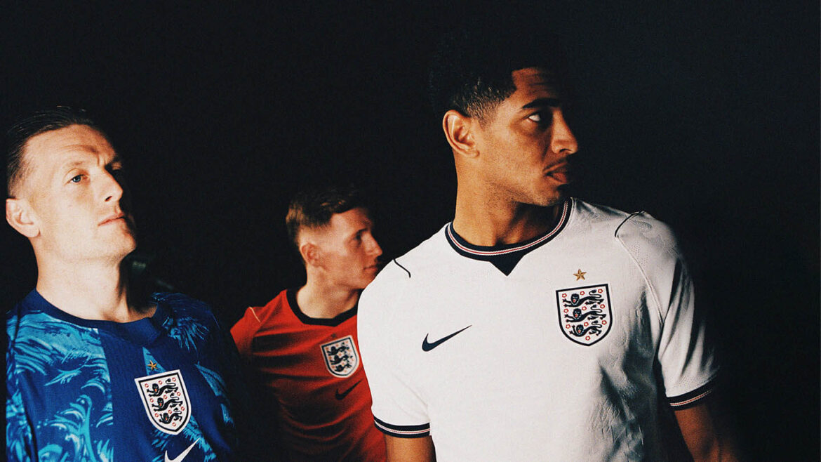 Camisa Inglaterra Away 2026 vermelha torcedor
