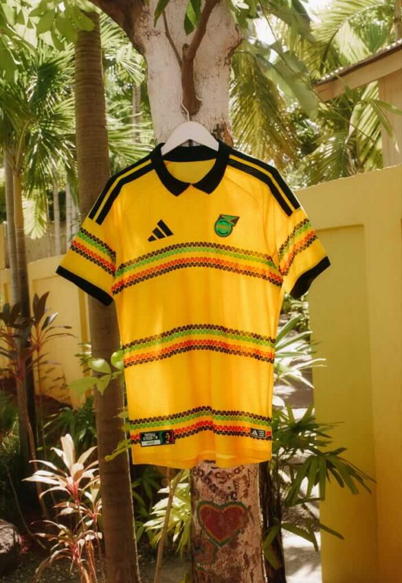 Detalhes camisa Jamaica 2026 Adidas Reggae Boyz