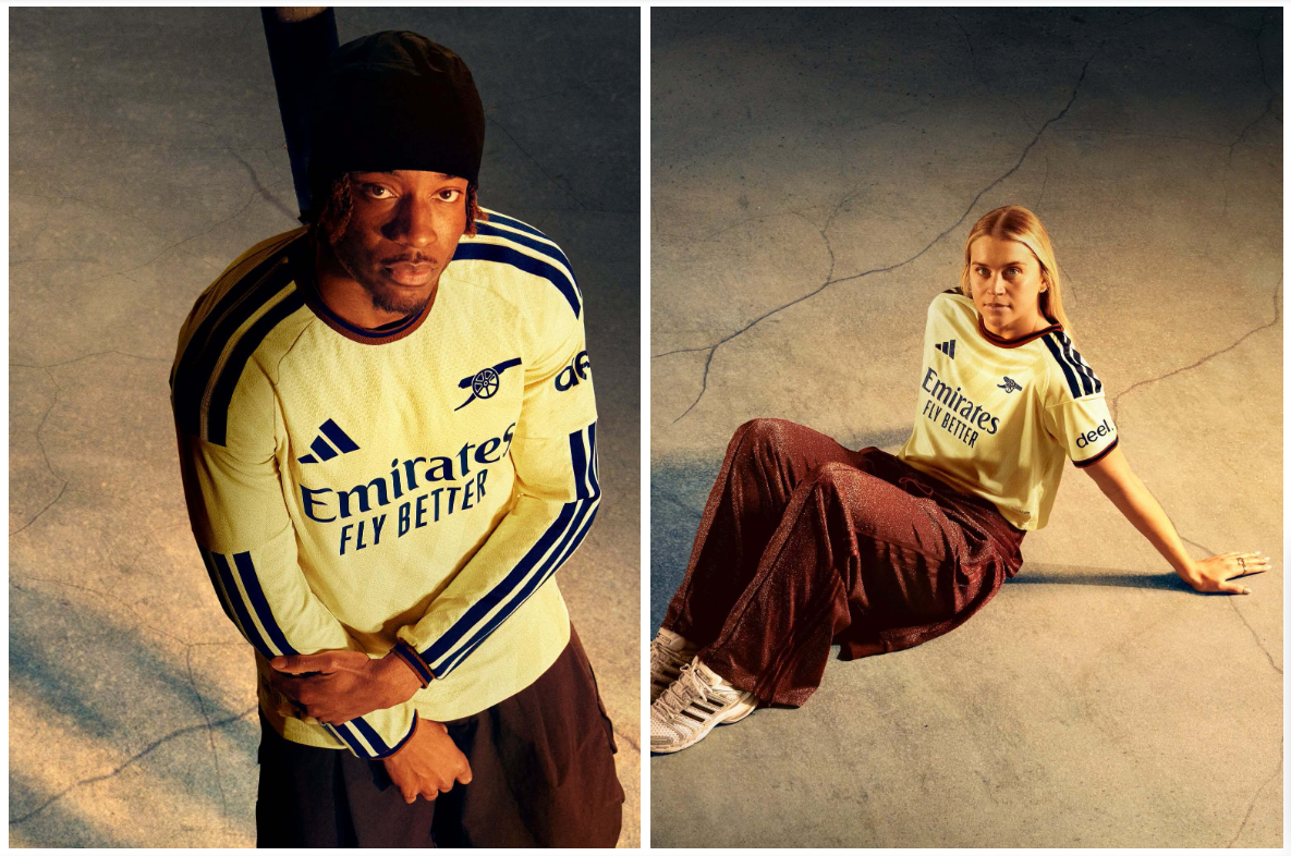 Detalhes Camisa Arsenal Third 2026 27 Adidas Amarela