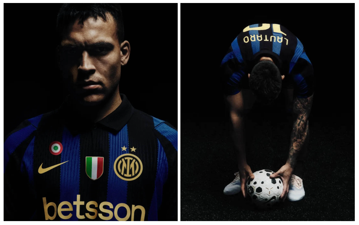 Detalhes Camisa Inter de Mil&atilde;o 2026 2027 Nike Azul Preta