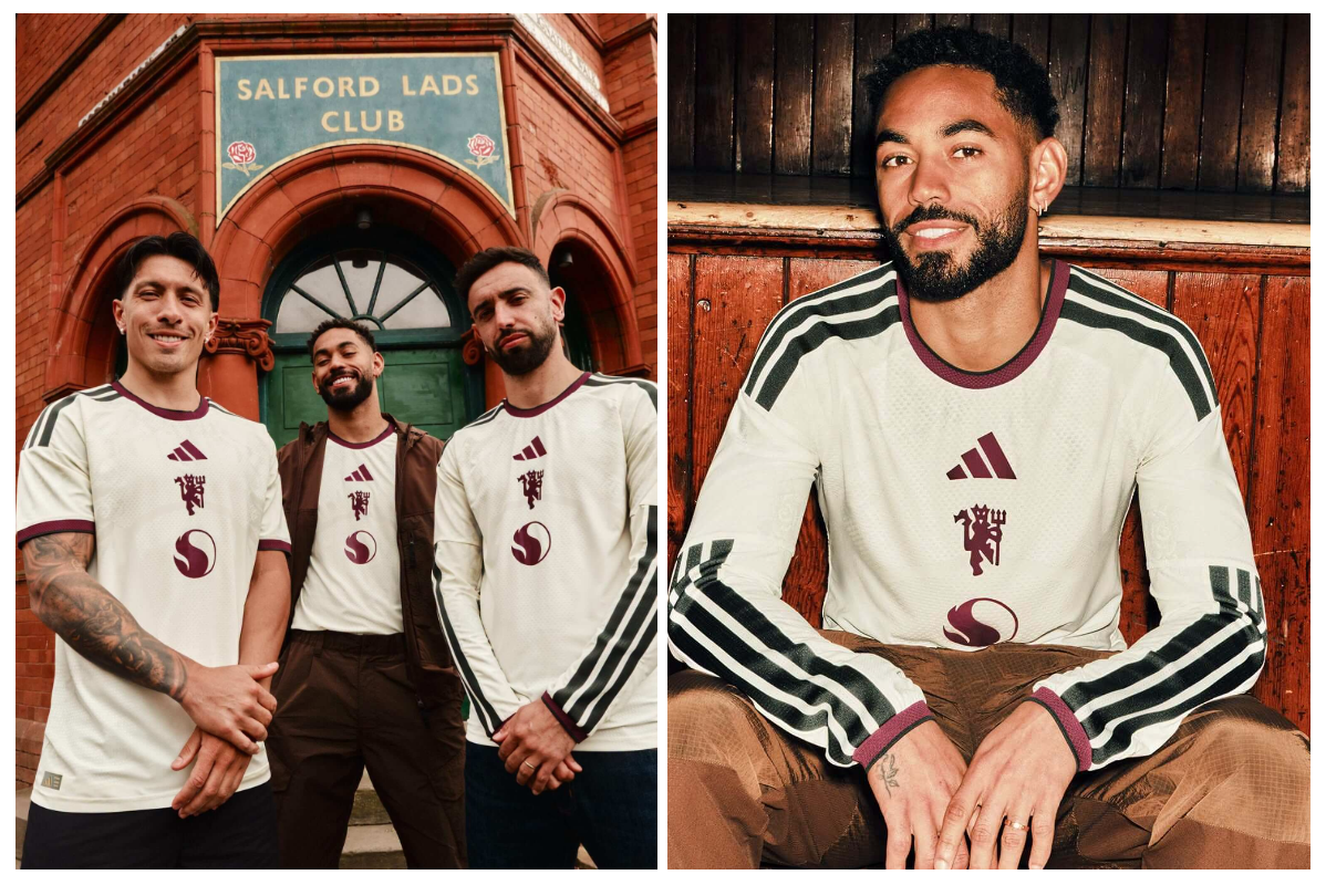 Detalhes da Camisa Manchester United III 26/27 Adidas Off White