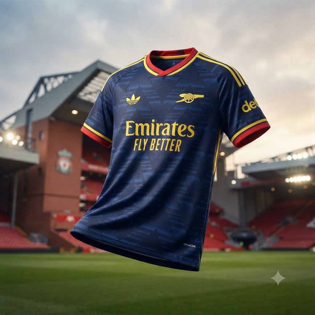 Camisa Arsenal Away 2026 Adidas Azul