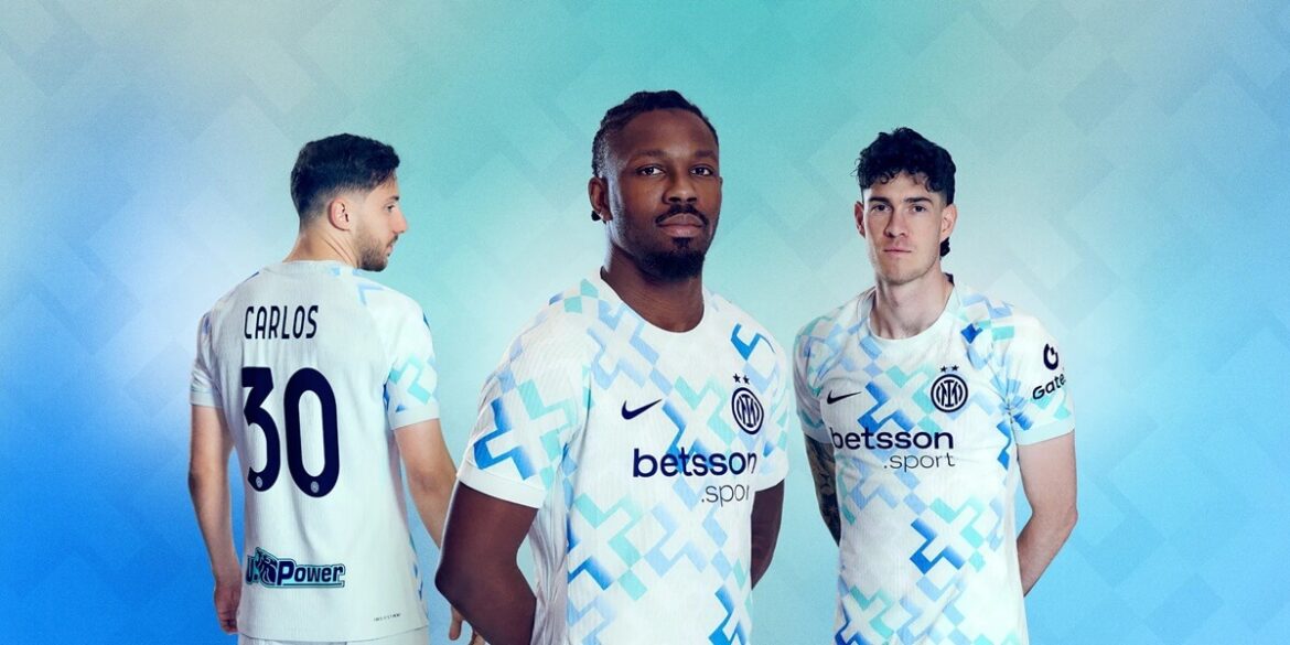 Camisa Inter de Mil&atilde;o II 2025 2026 Nike Branca com Grafismos