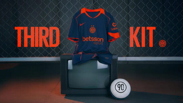 Camisa Inter de Mil&atilde;o III 25 26 Total 90 Azul Navy e Laranja