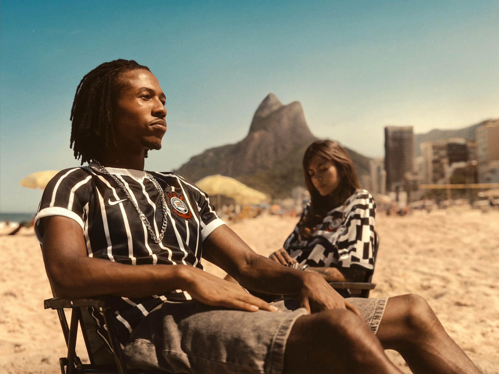 Camisa Corinthians Away 2026 Nike Preta e Branca