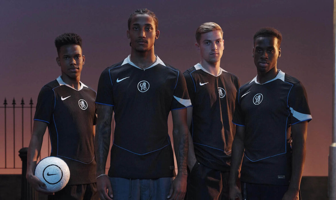 Detalhe da Camisa Chelsea Third 25/26 - gola e tecido