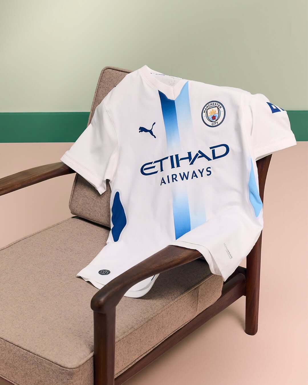 Camisa Manchester City Third 2026 2027 Puma branca e azul