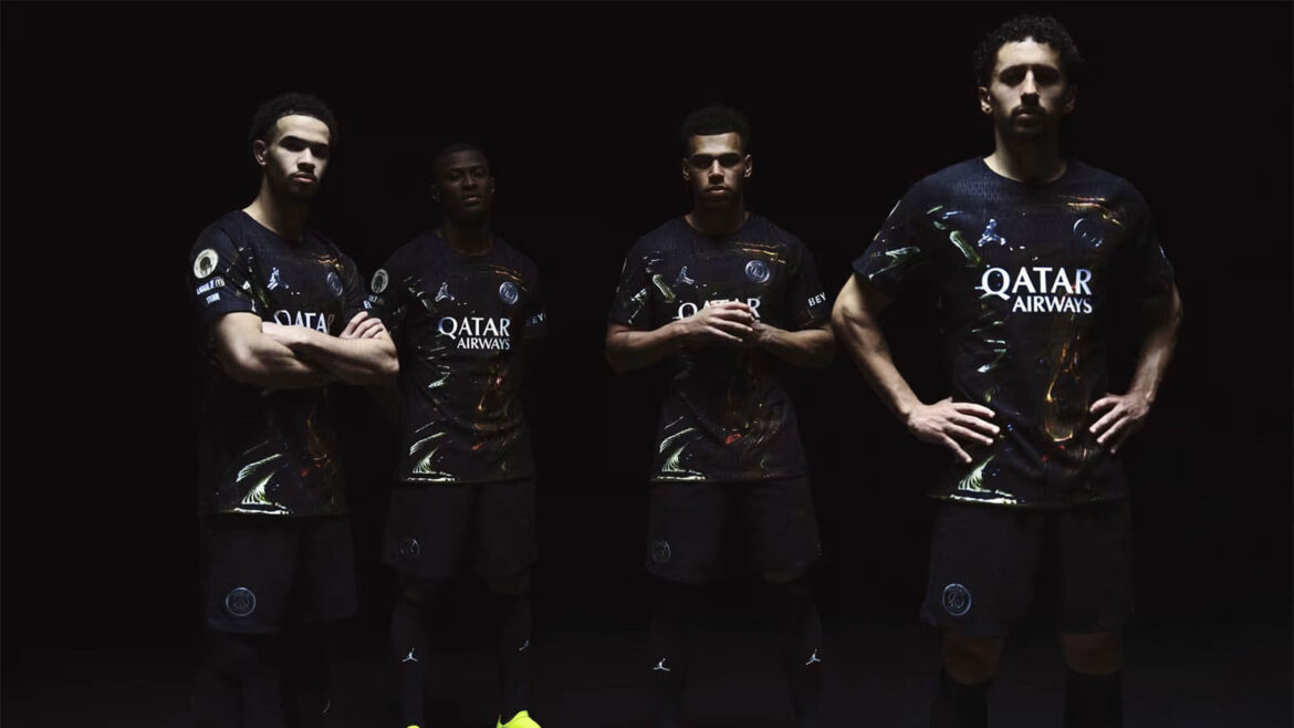Camisa Paris Saint-Germain Night Edition 26/27 PSG Jordan Preta