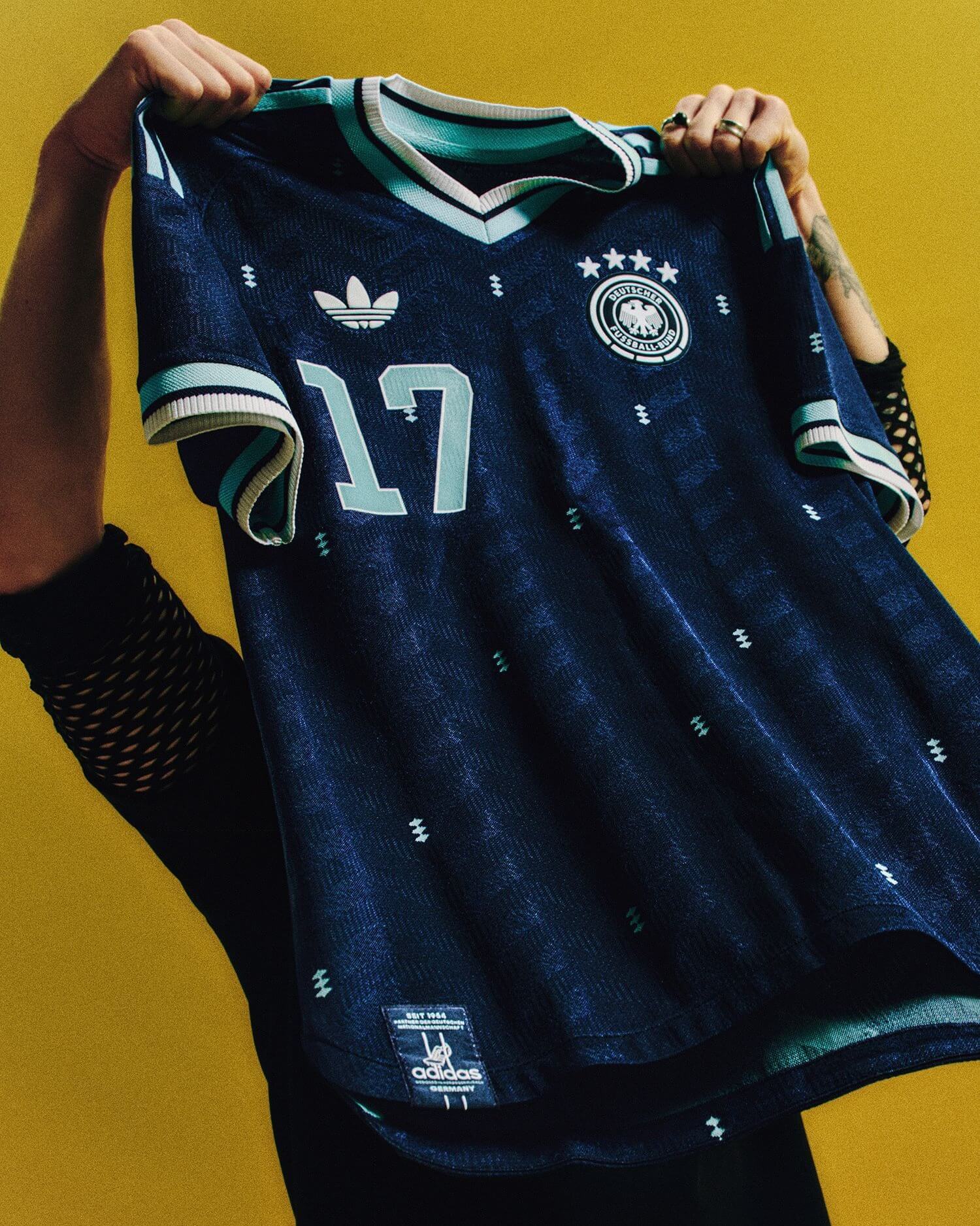 Camisa Alemanha Away 2026 azul Adidas torcedor