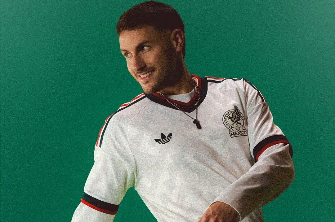 Camisa M&eacute;xico Away 2026 Adidas branca torcedor