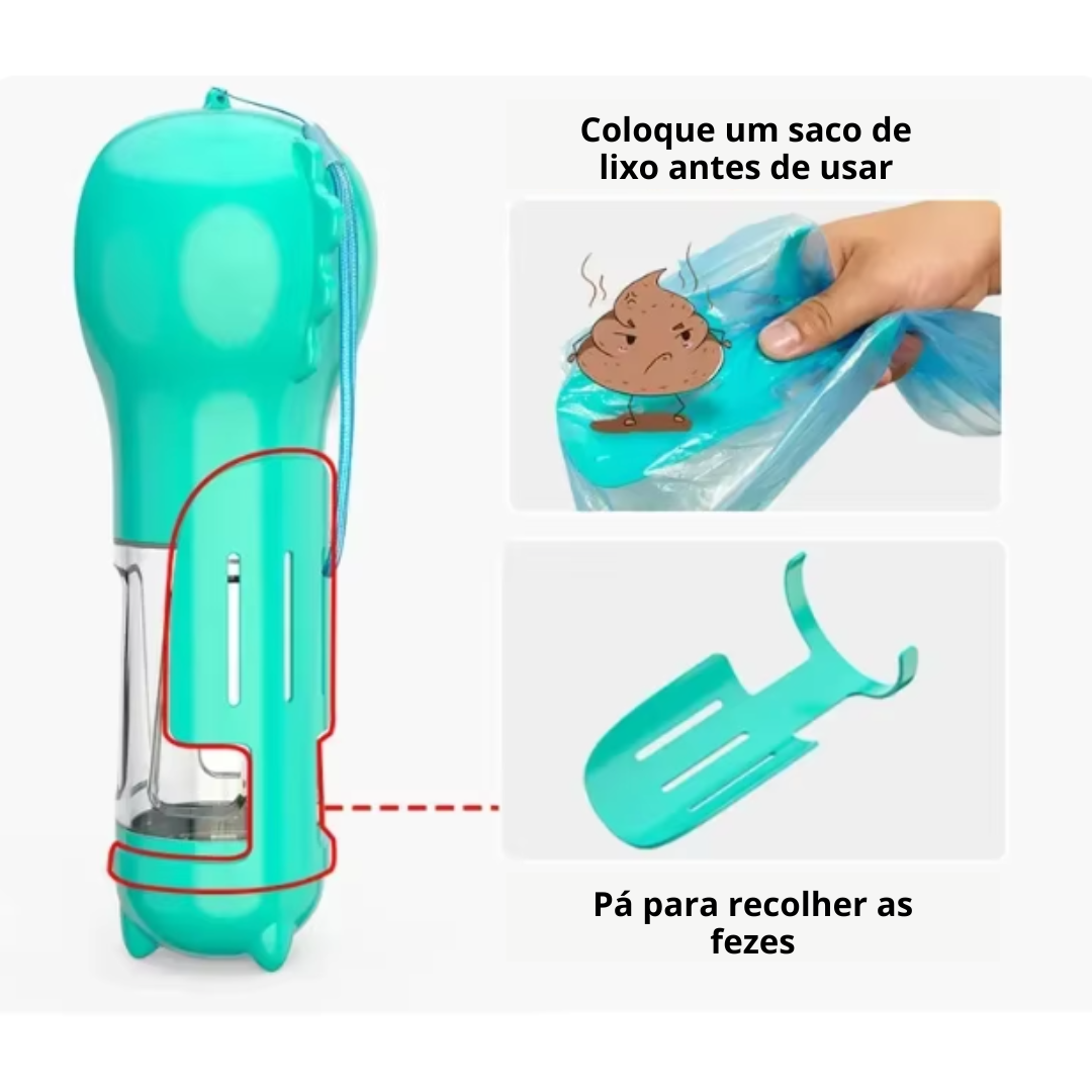 garrafa multifuncional para pets