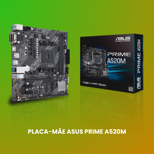 placa mãe asus prime a520m motherboard