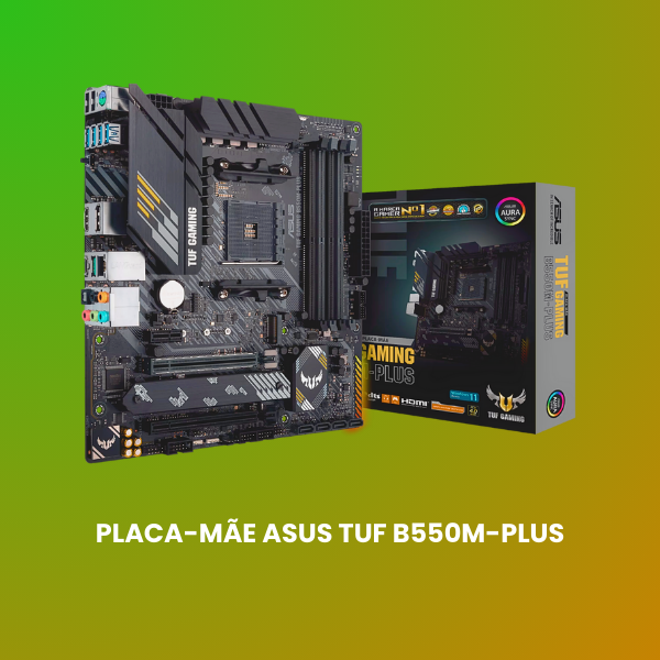 placa mãe asus tuf b550m plus motherboard