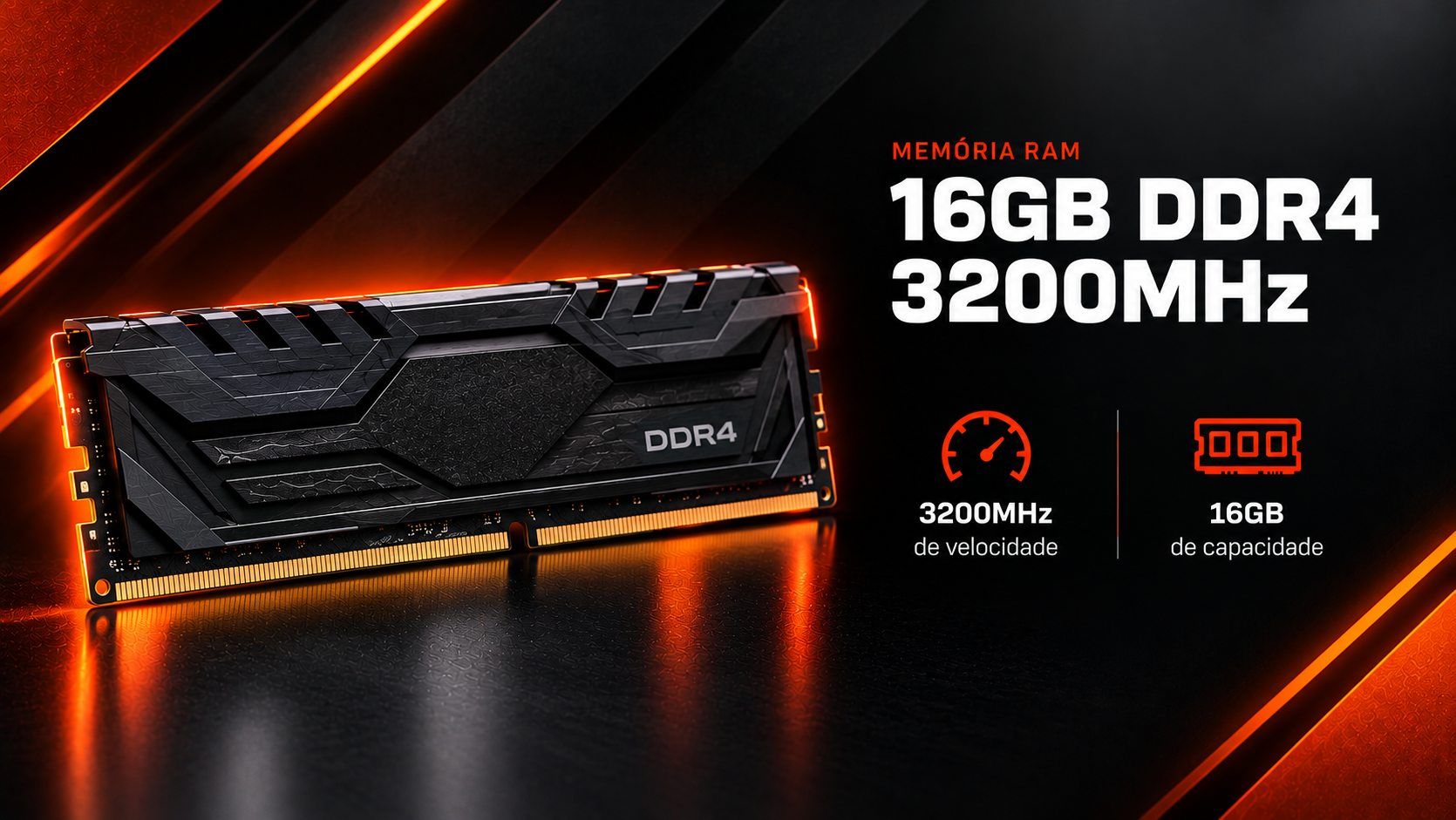 Memória RAM 16GB DDR4 3200MHz