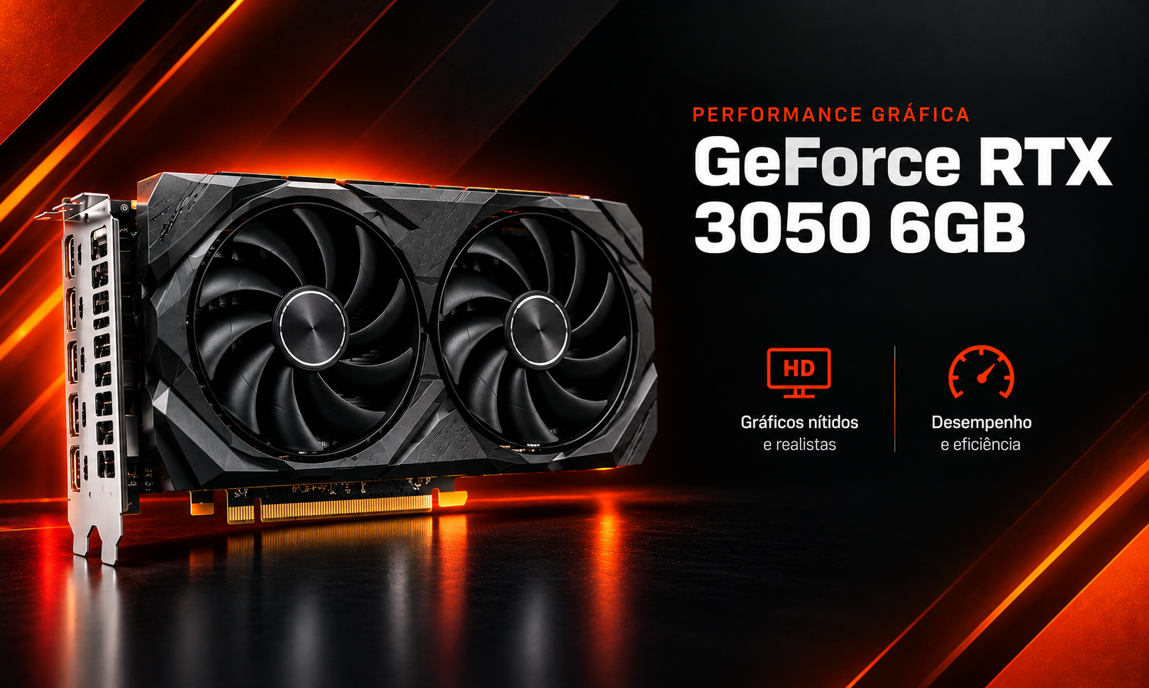Placa de vídeo GeForce RTX 3050 6GB