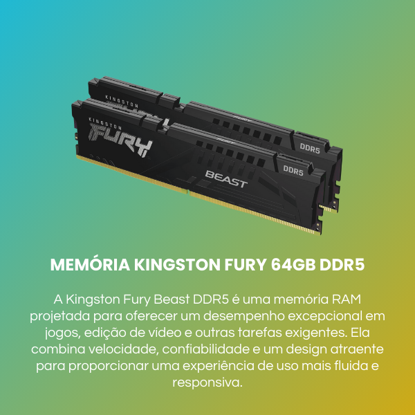 memoria kingston fury beast 32gb 2x16gb ddr5