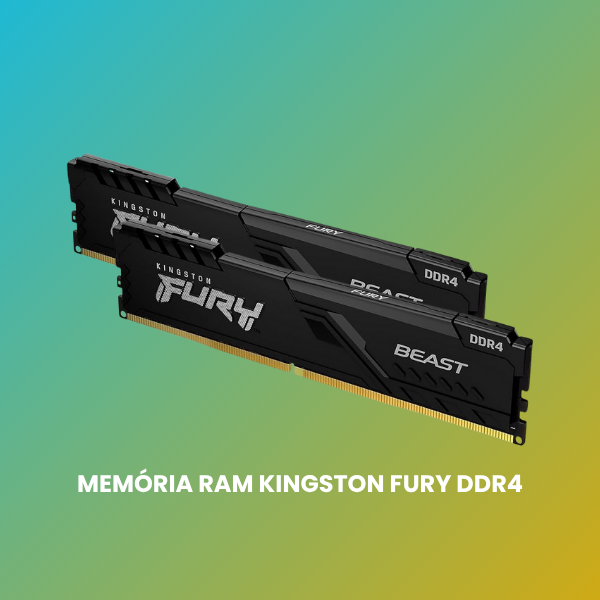memória ram kingston fury beast 8gb 16gb ddr4 3200mhz