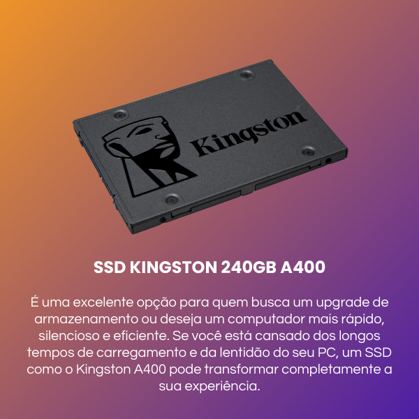 ssd a400 kingston 240gb sata