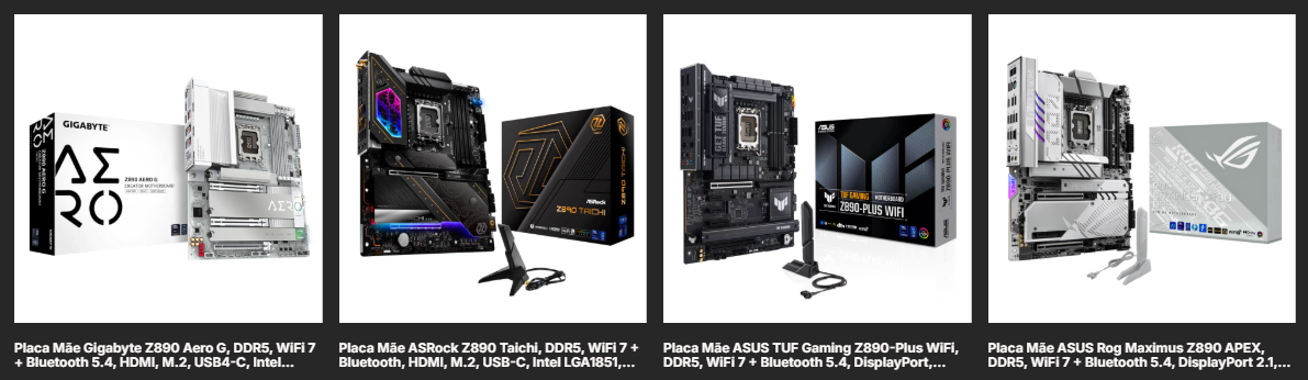 placa mãe intel lga 1851 z890