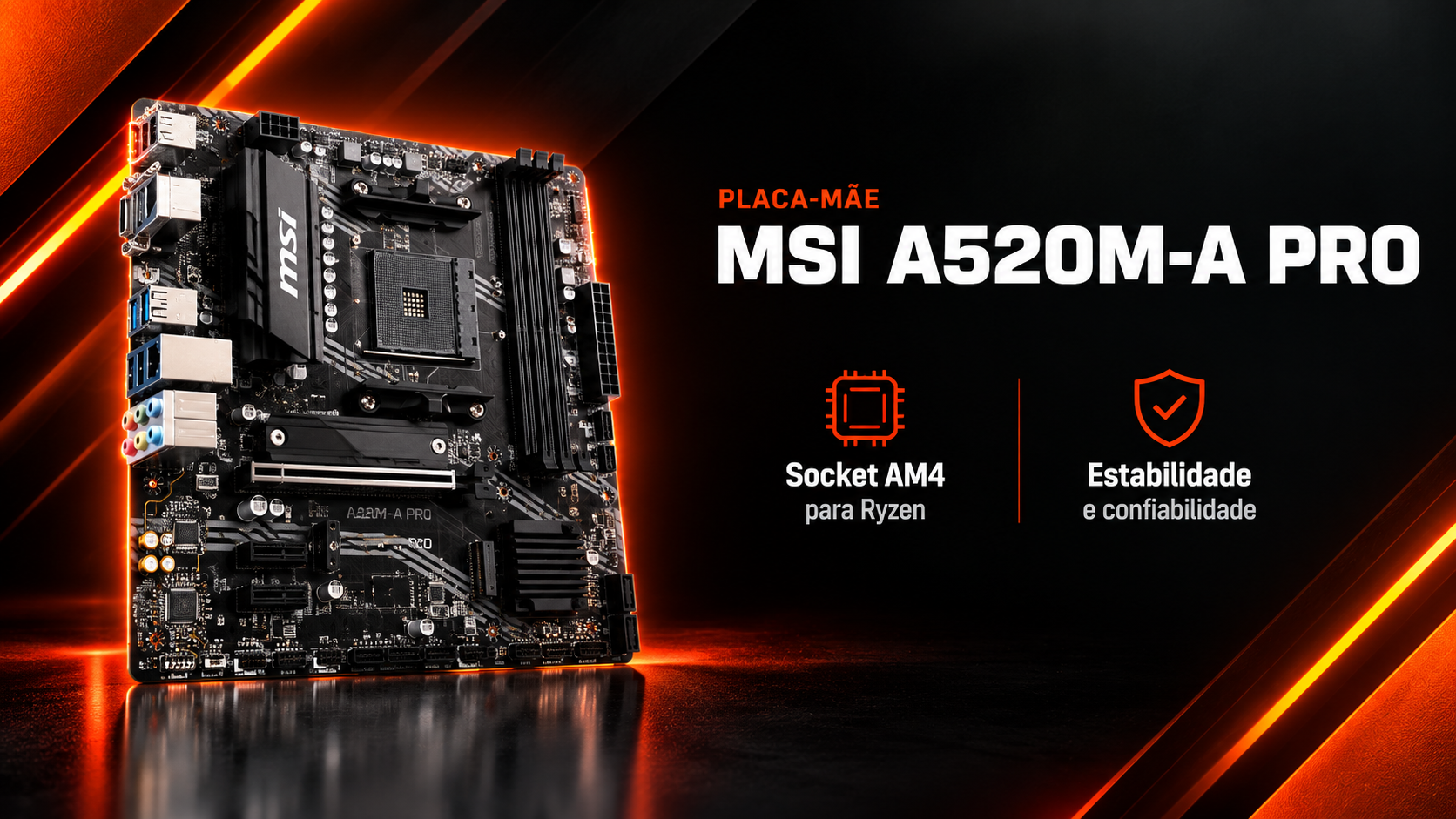 Placa-mãe MSI A520M-A Pro