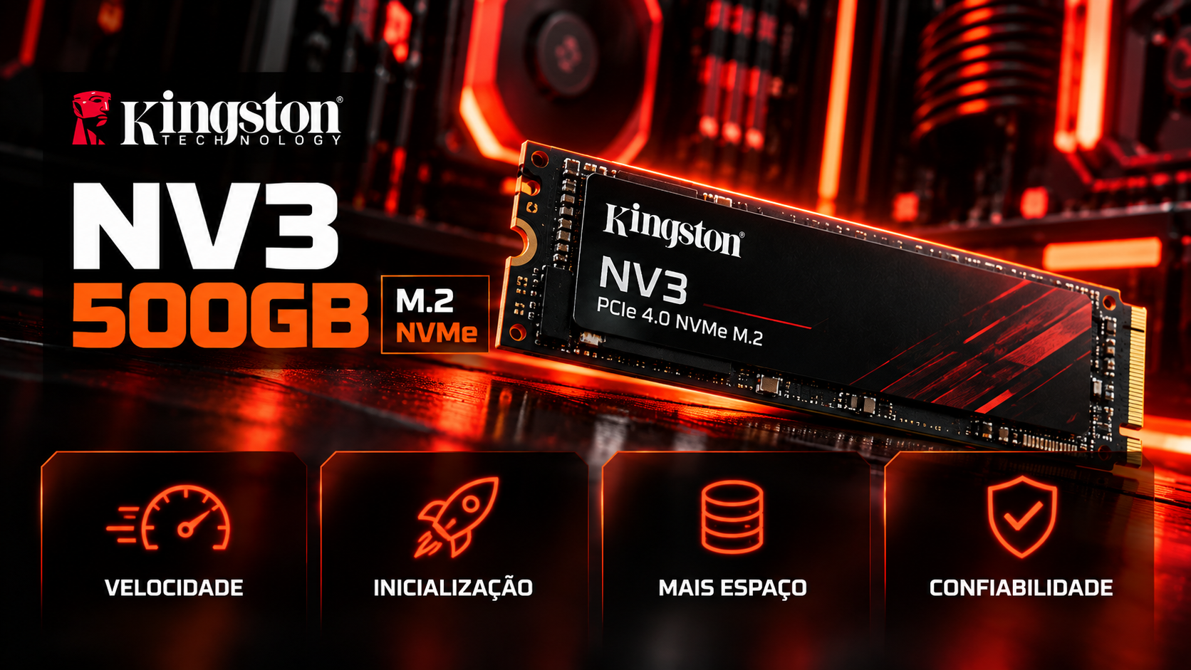 SSD Kingston NV3 500GB M.2 NVMe
