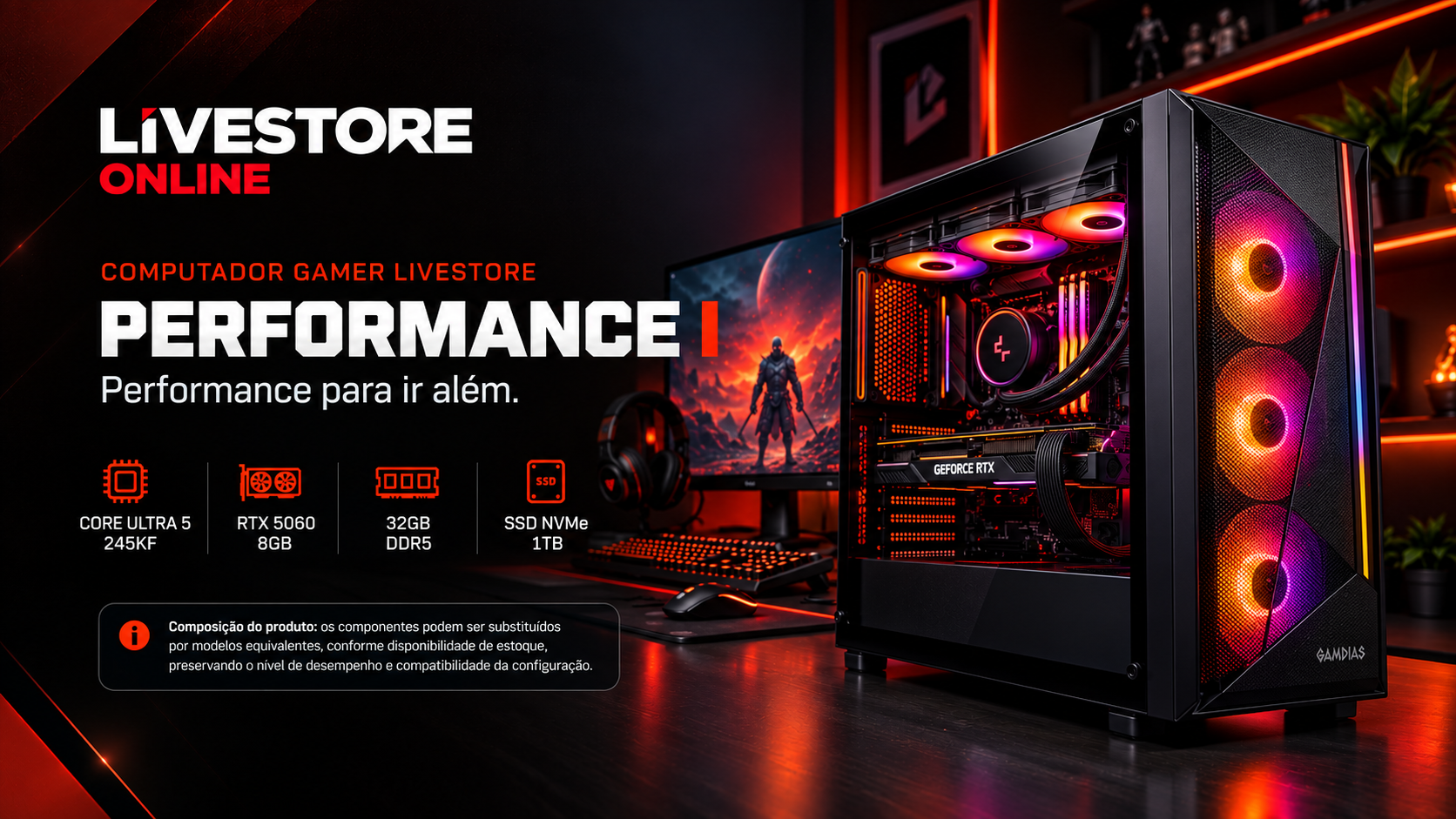 Computador Gamer Livestore Performance I