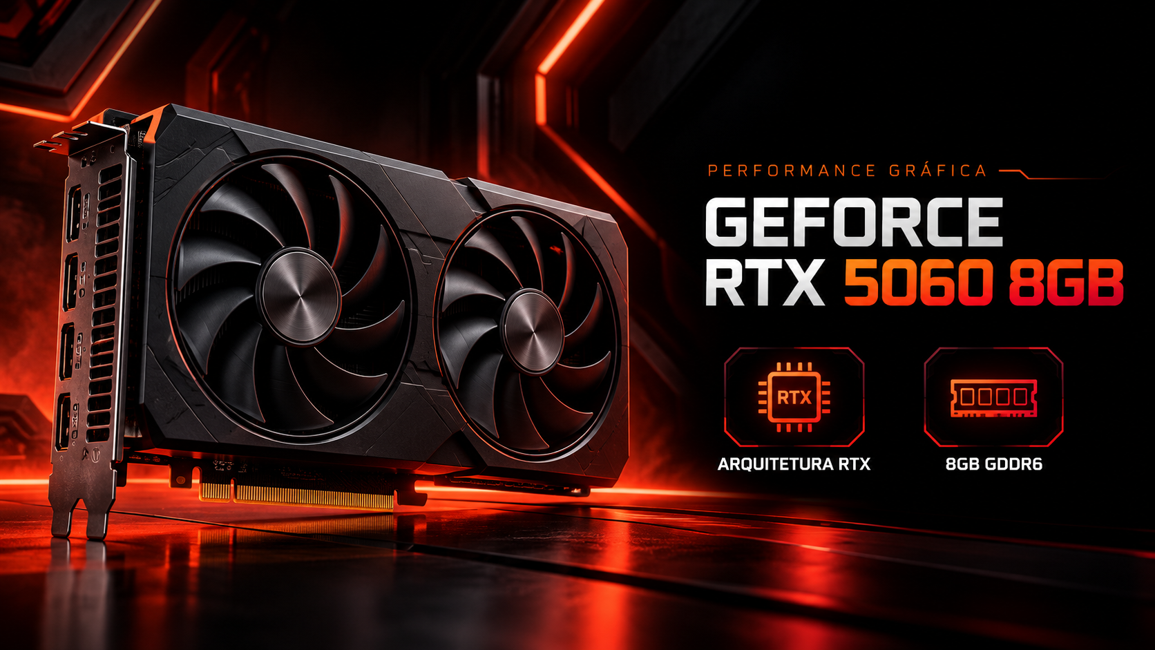 Placa de v&iacute;deo GeForce RTX 5060 8GB