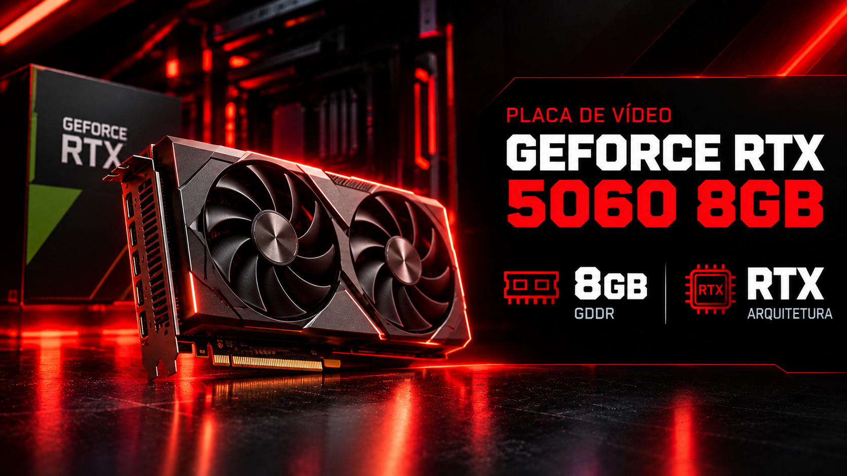 Placa de v&iacute;deo GeForce RTX 5060 8GB