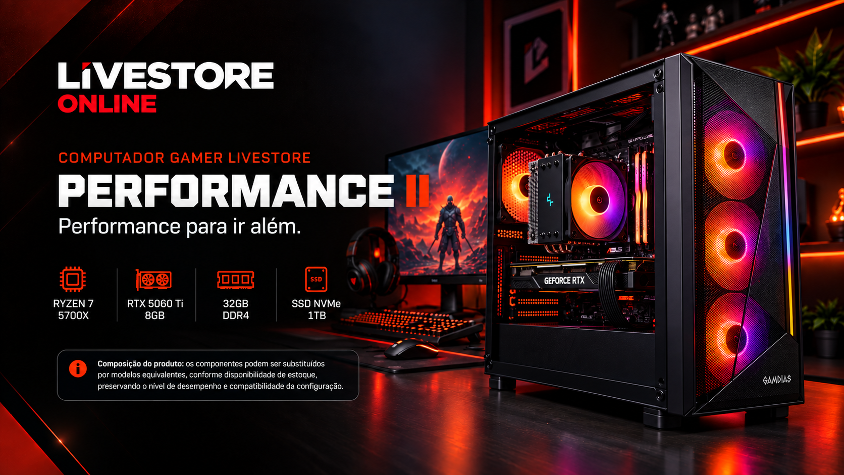 Computador Gamer Livestore Performance II