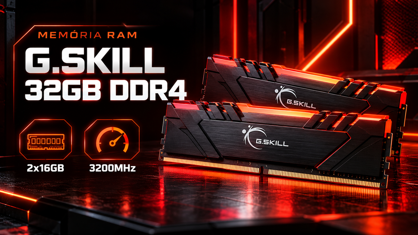 Memória G.Skill 32GB DDR4 3200MHz