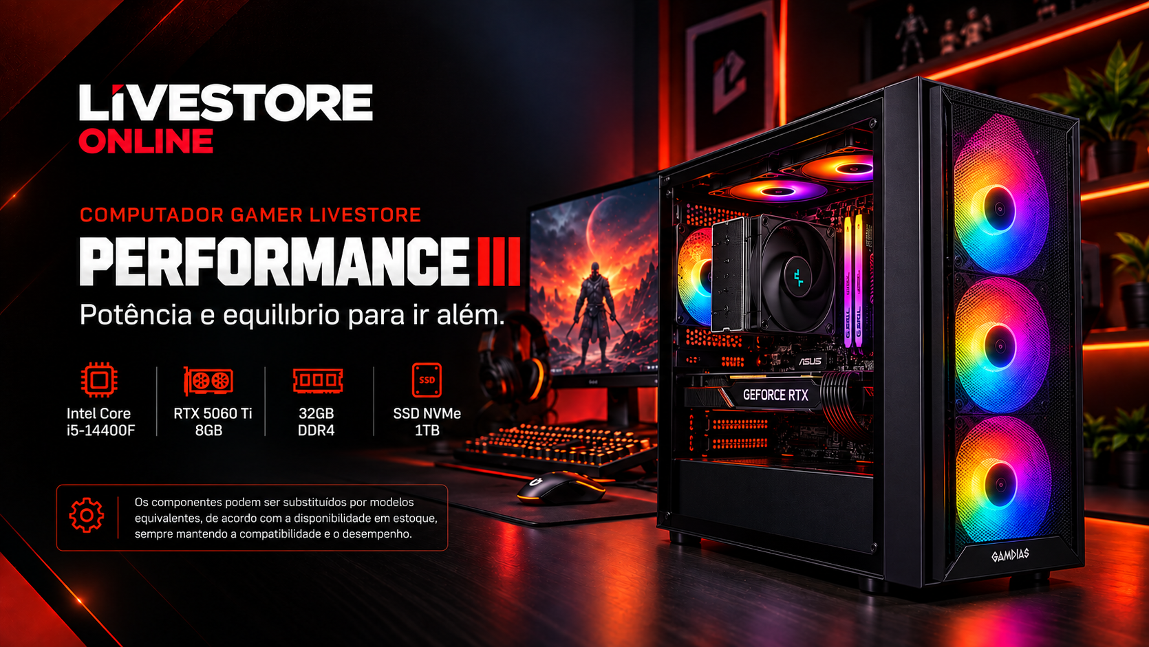 Computador Gamer Livestore Performance III
