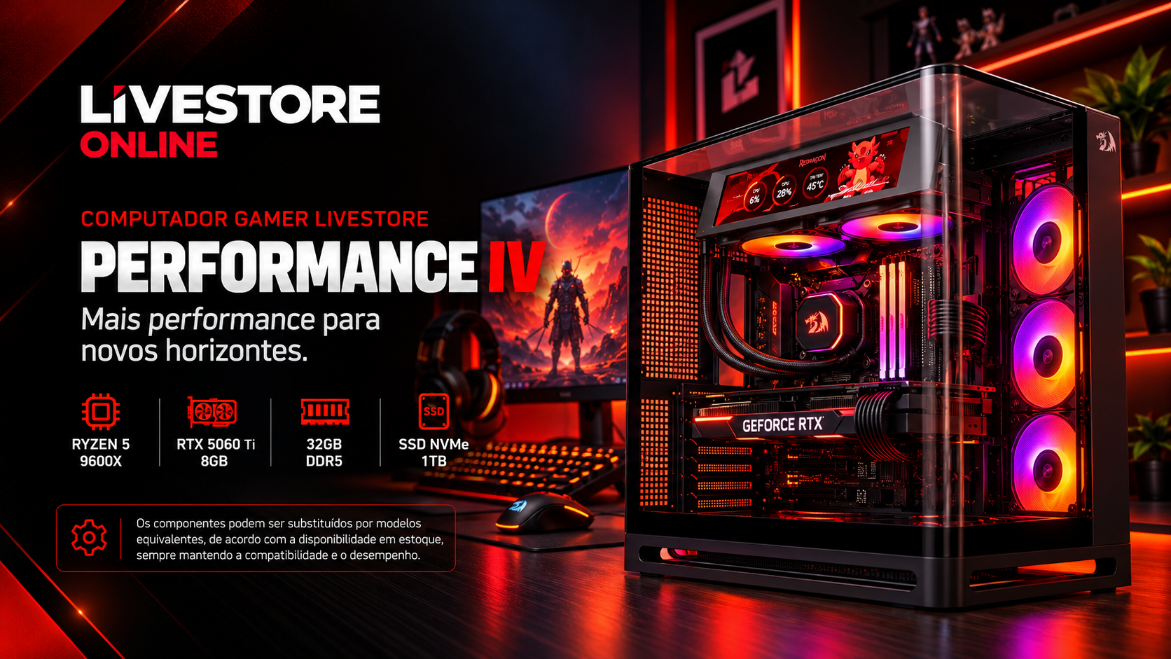 Computador Gamer Livestore Performance IV
