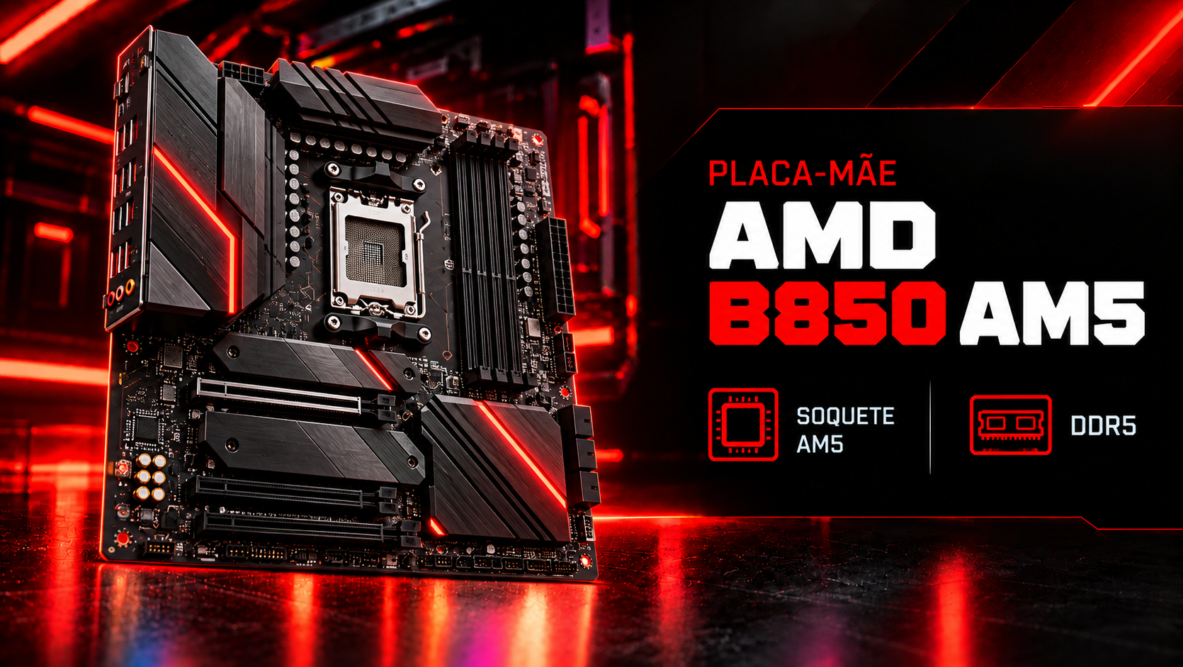 Placa-m&atilde;e AMD B850 AM5