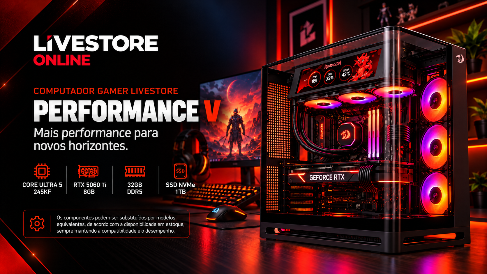 Computador Gamer Livestore Performance V