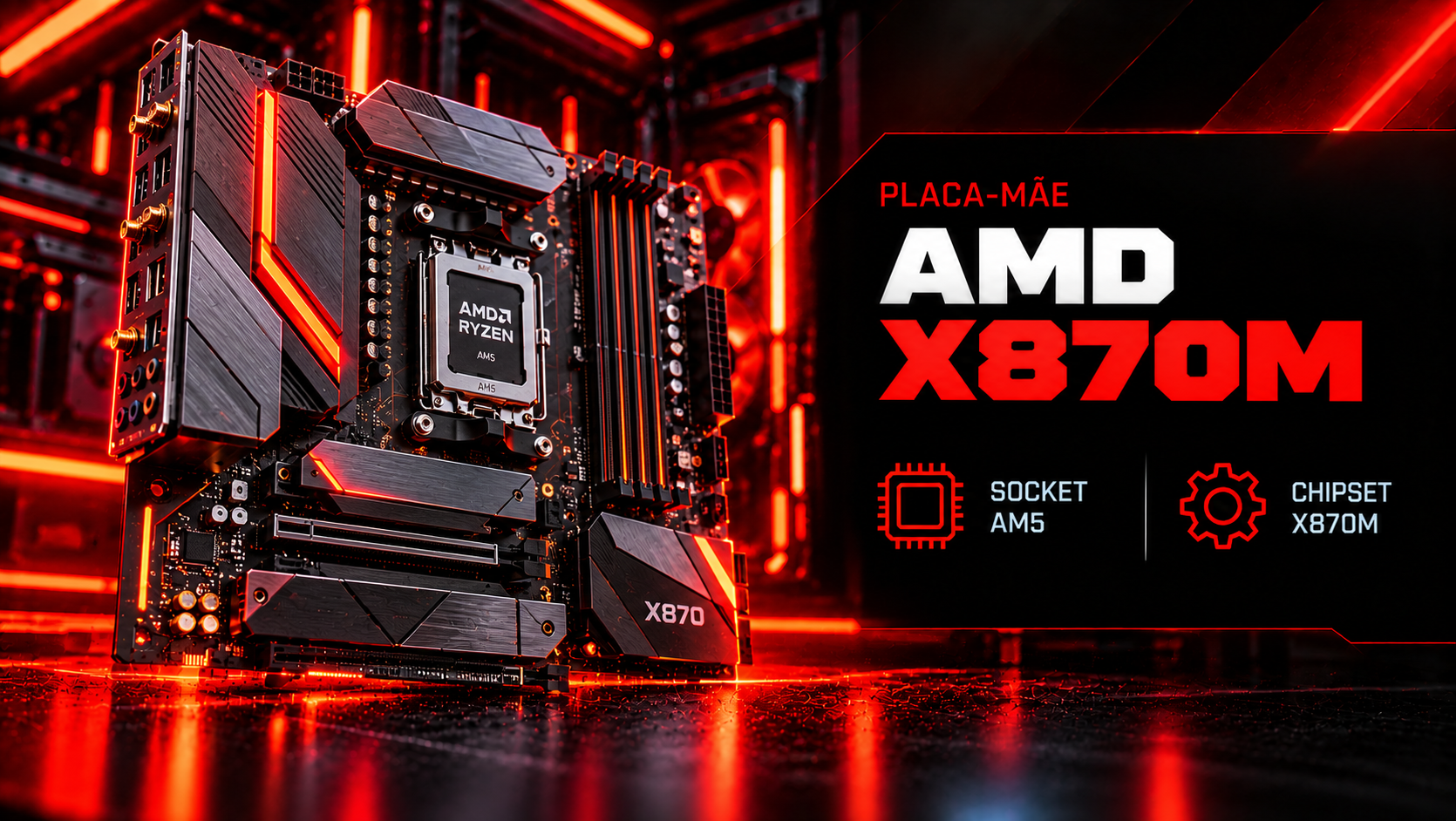 Placa-mãe AMD X870M AM5