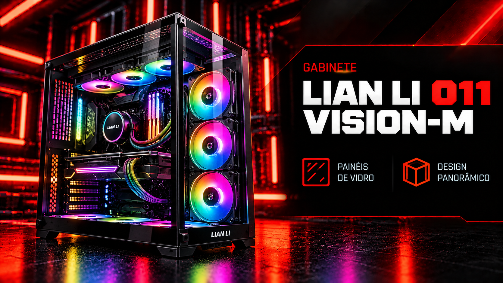 Lian Li O11 Vision-M Preto