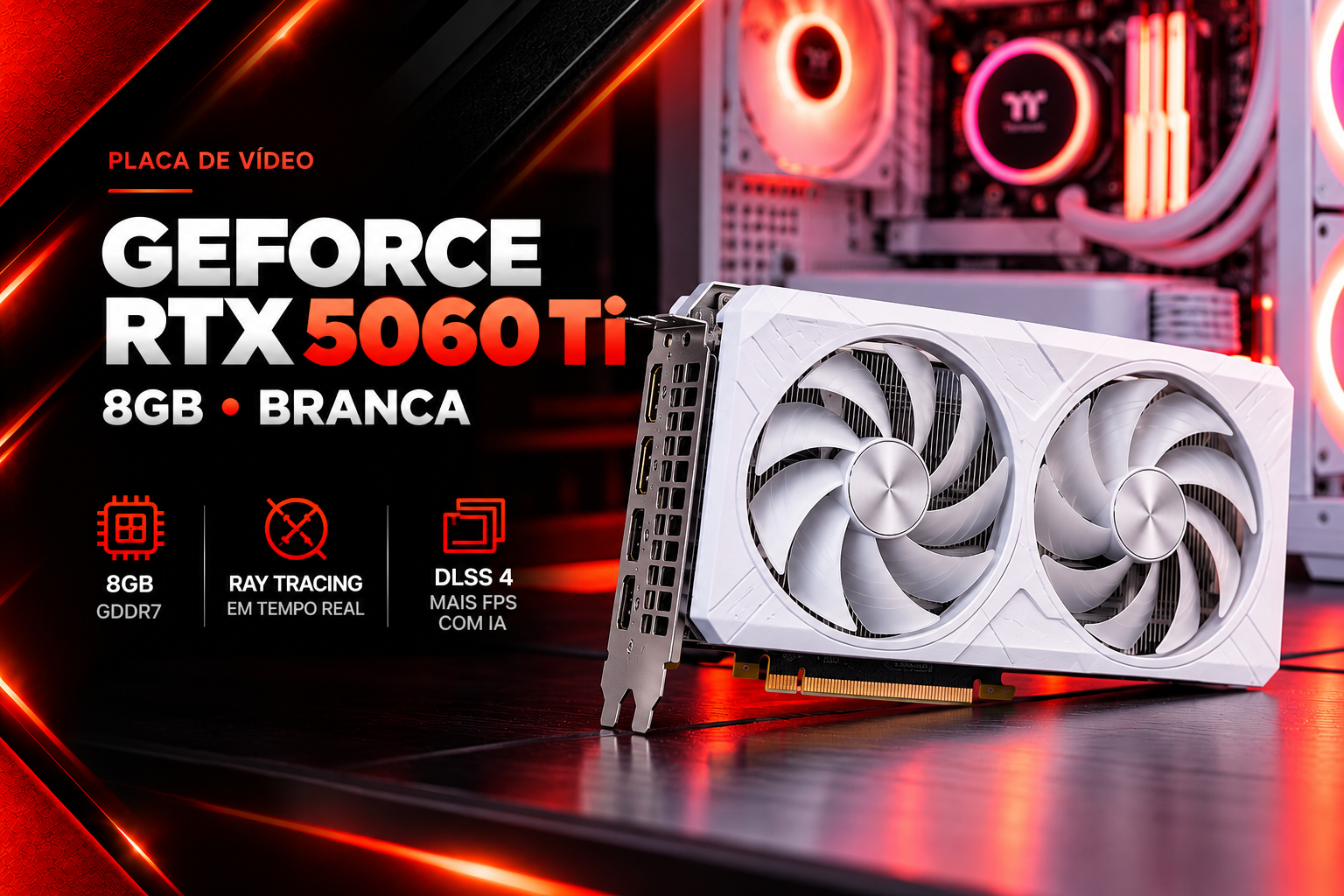 GeForce RTX 5060 Ti 8GB Branca