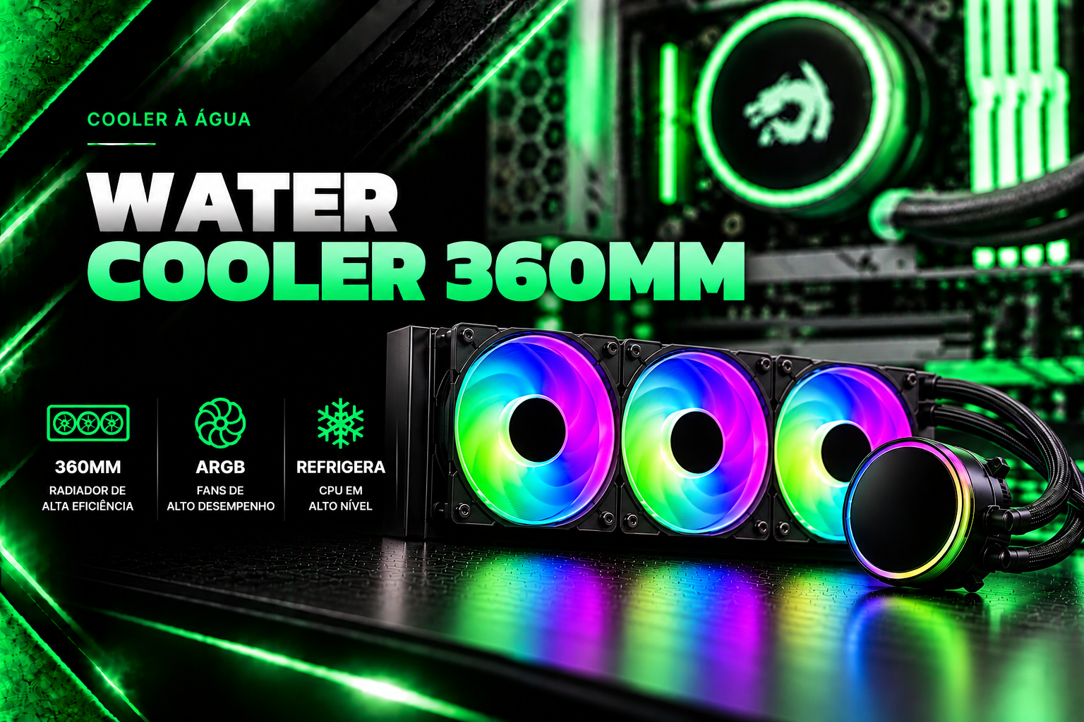 Cooler a Água 360mm ARGB