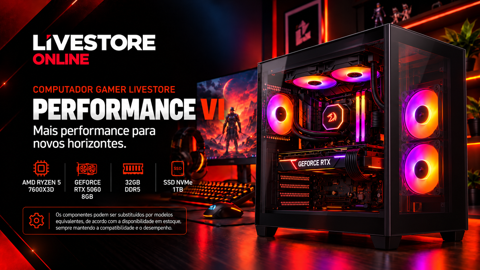 Computador Gamer Livestore Performance VI