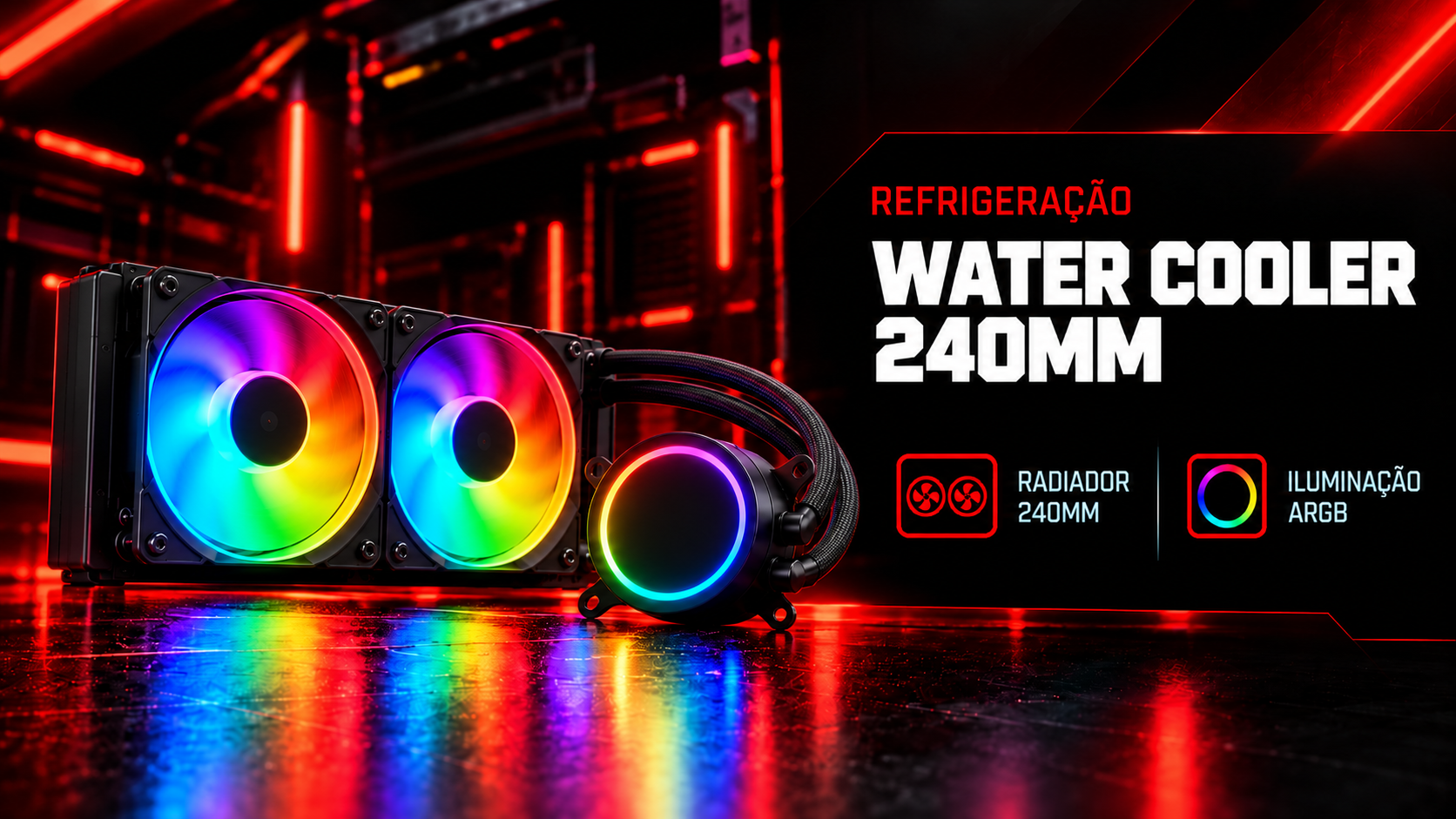 Cooler &agrave; &Aacute;gua 240mm ARGB
